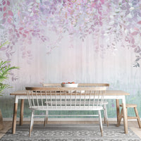 Rainbow Haze Forest Wallpaper Mural - Wallanza