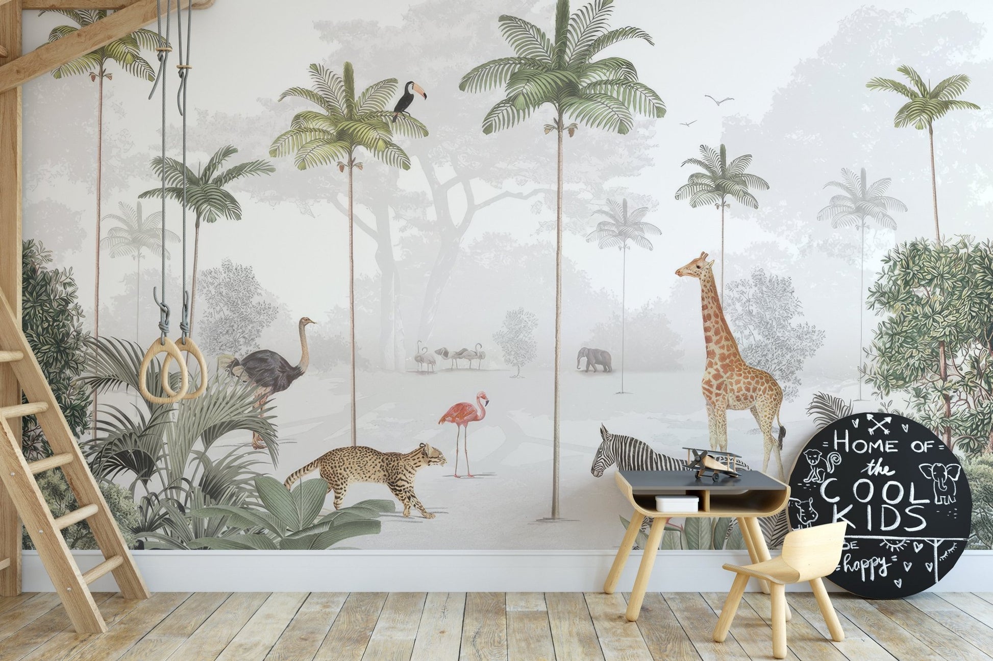 Rainforest Animals Wall Mural - Wallanza
