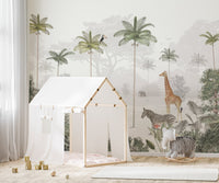 Rainforest Animals Wall Mural - Wallanza