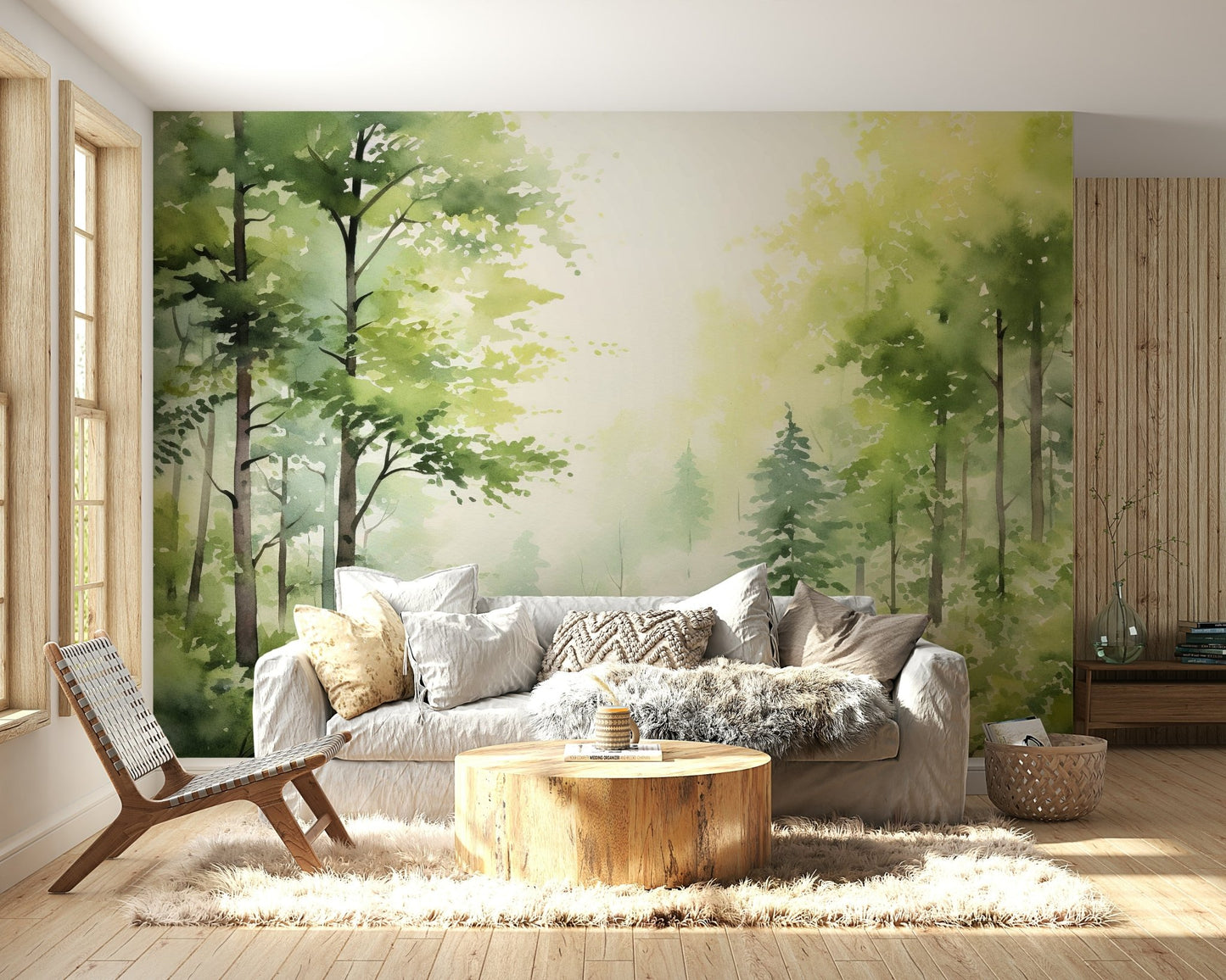 Rainforest Brook Wall Mural - Wallanza