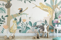 Rainforest Friends Wall Mural - Wallanza