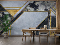 Wall mural showcasing realistic marble designs for refined spaces.
