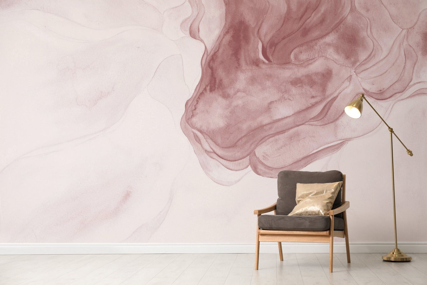 Red Watercolor Abstract Wallpaper - Wallanza