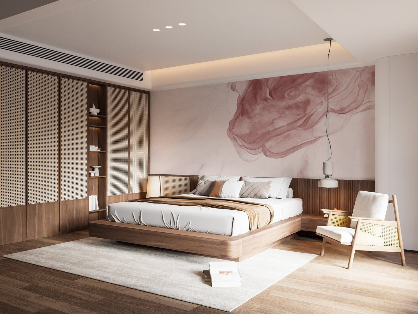 Red Watercolor Abstract Wallpaper - Wallanza