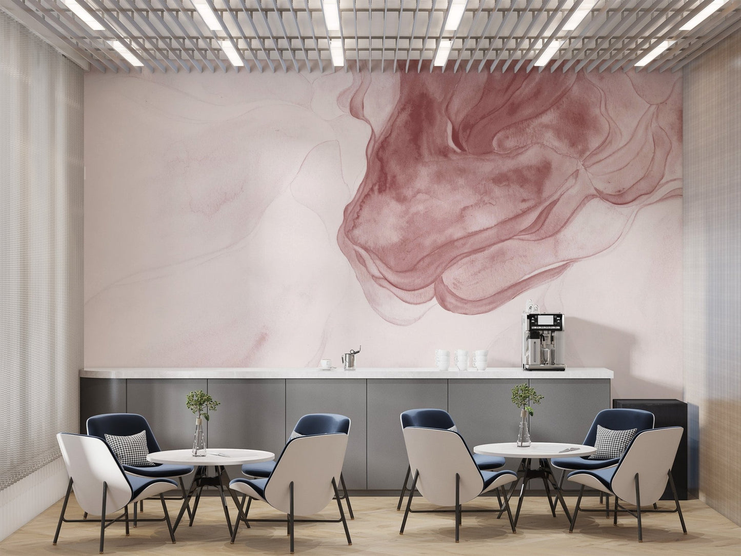 Red Watercolor Abstract Wallpaper - Wallanza