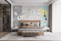 Bold abstract wall mural wallpaper
