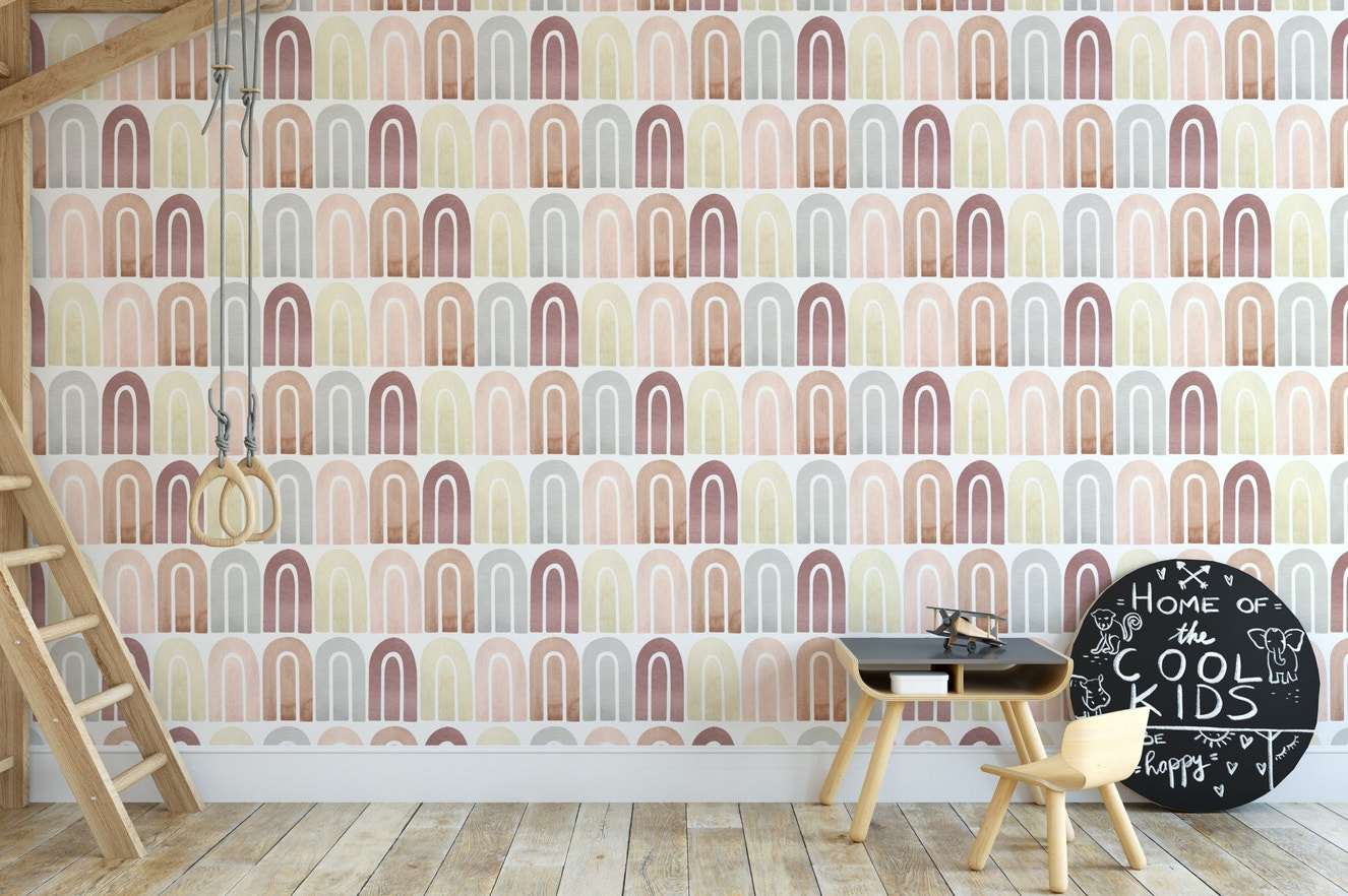 Removable Abstract Patterns Wallpaper Mural for kids