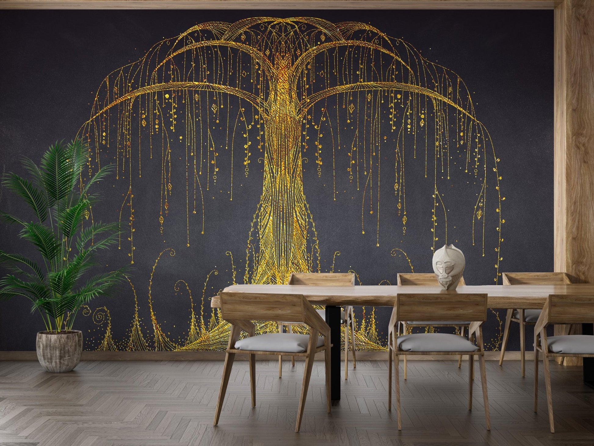Removable Abstract Tree of Elegance Mural for Your Walls
