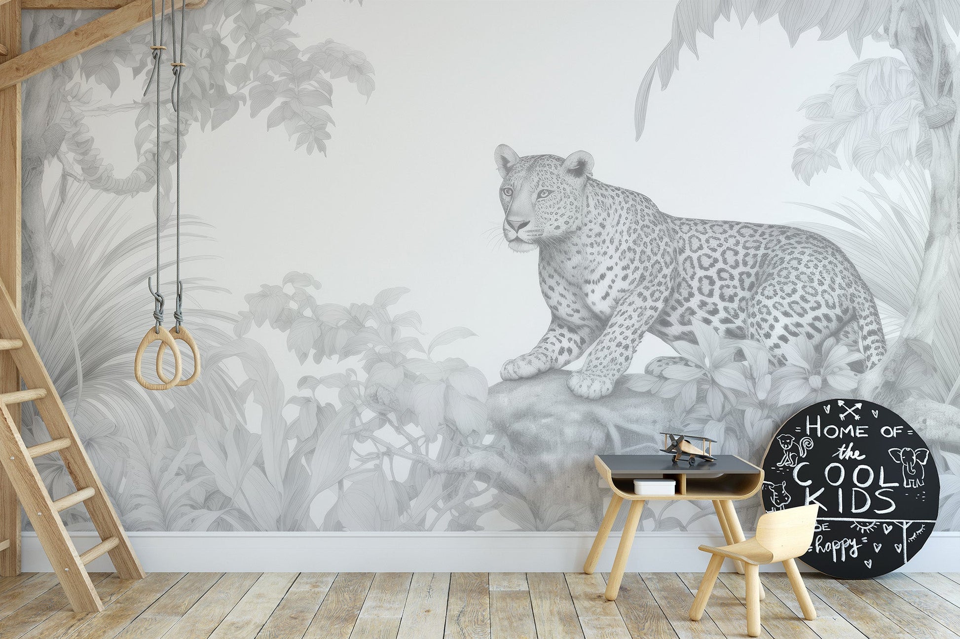Resting Leopard Forest Wallpaper - Wallanza