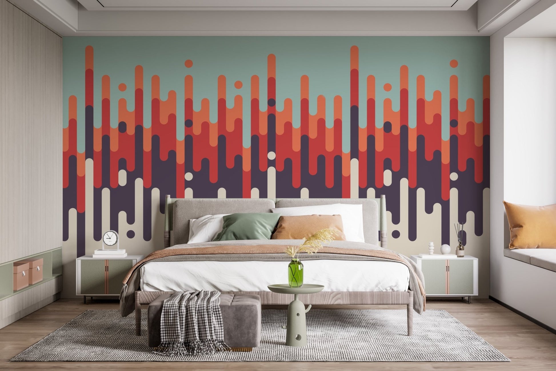 Abstract mural wallpaper for walls
