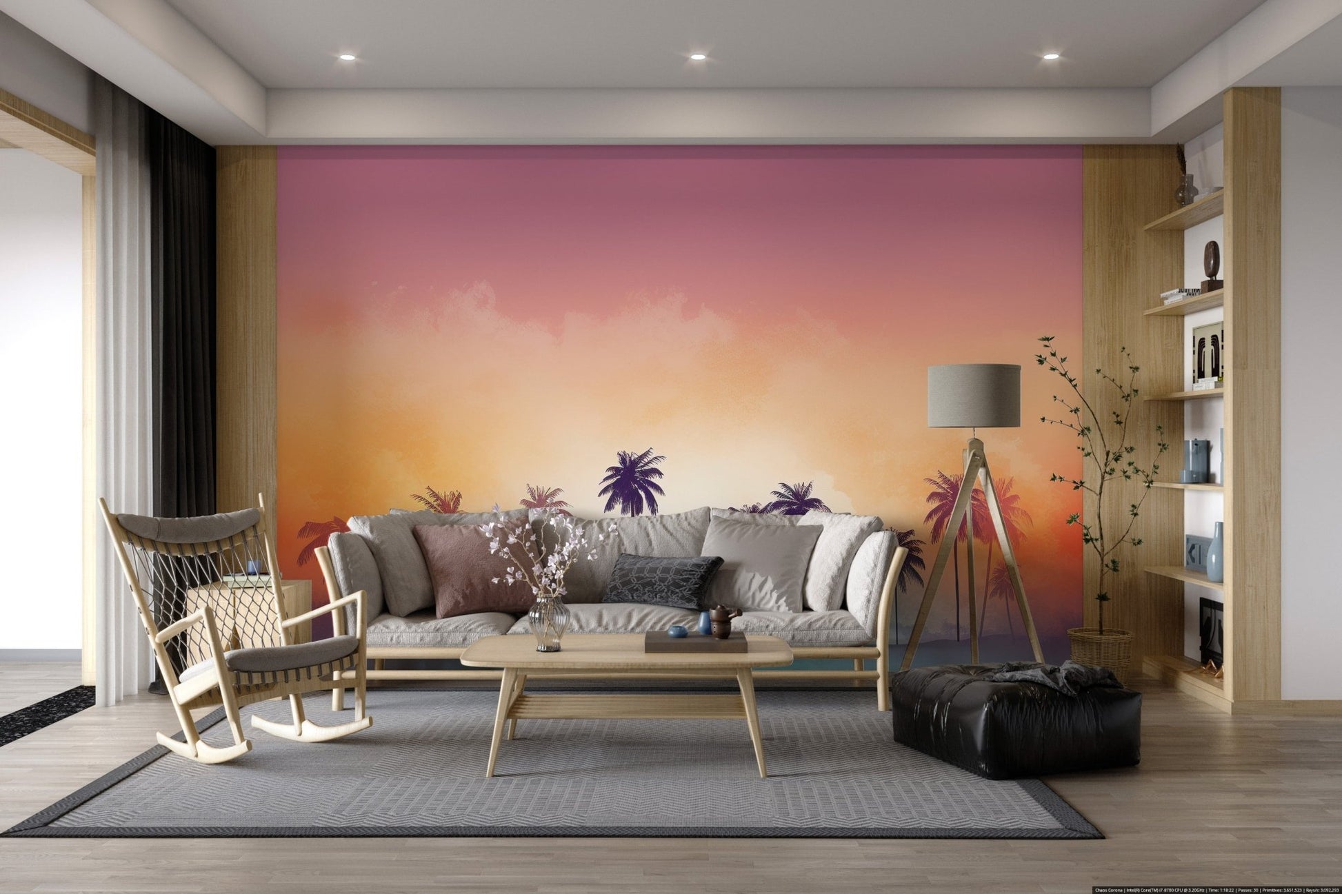 Retro Beach Vibes Wallpaper - Wallanza