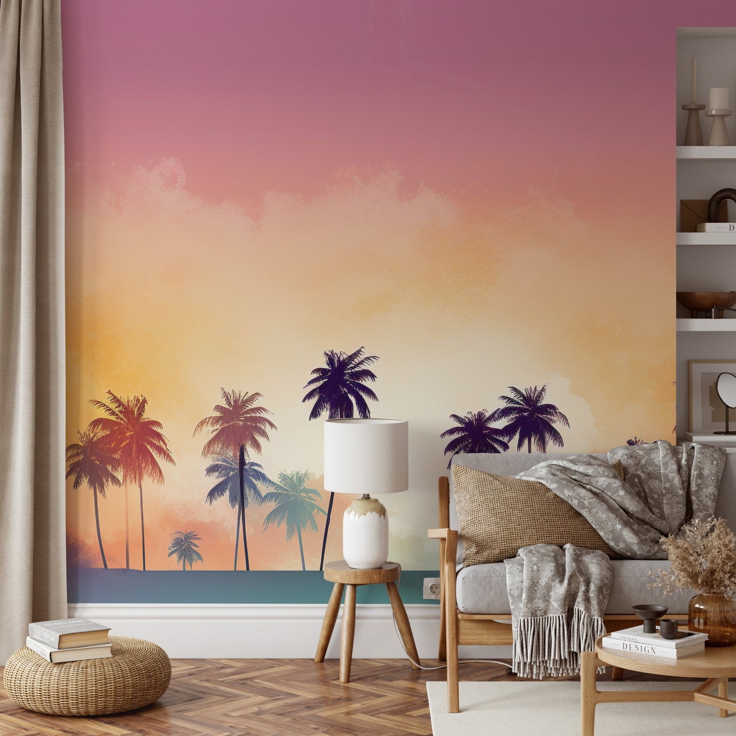 Retro Beach Vibes Wallpaper - Wallanza