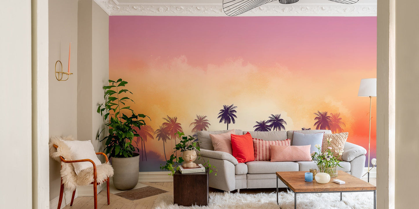 Retro Beach Vibes Wallpaper - Wallanza