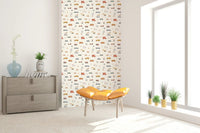 Playful ice cream truck and tractor design.