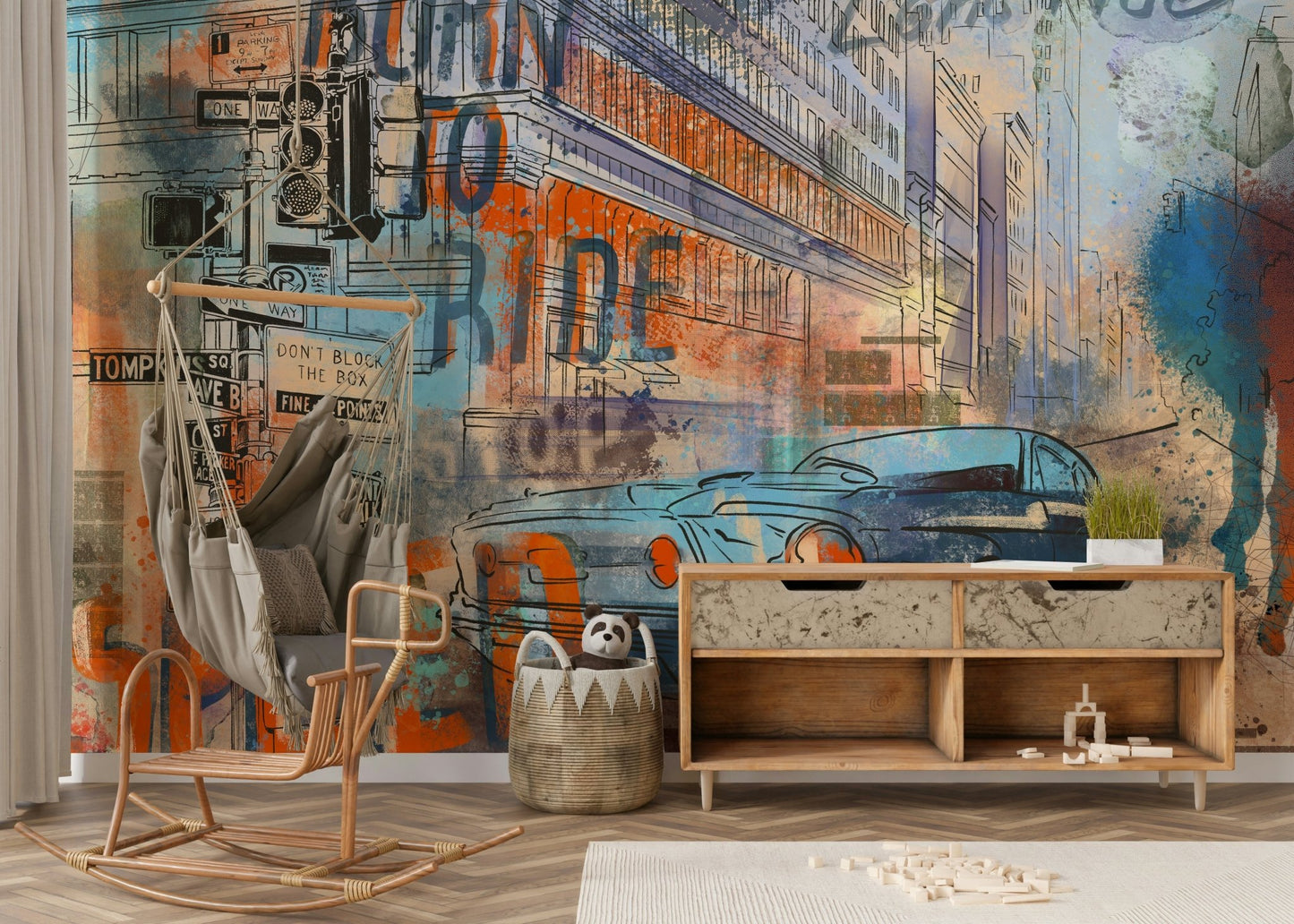 Roadside Echoes Wall Mural - Wallanza