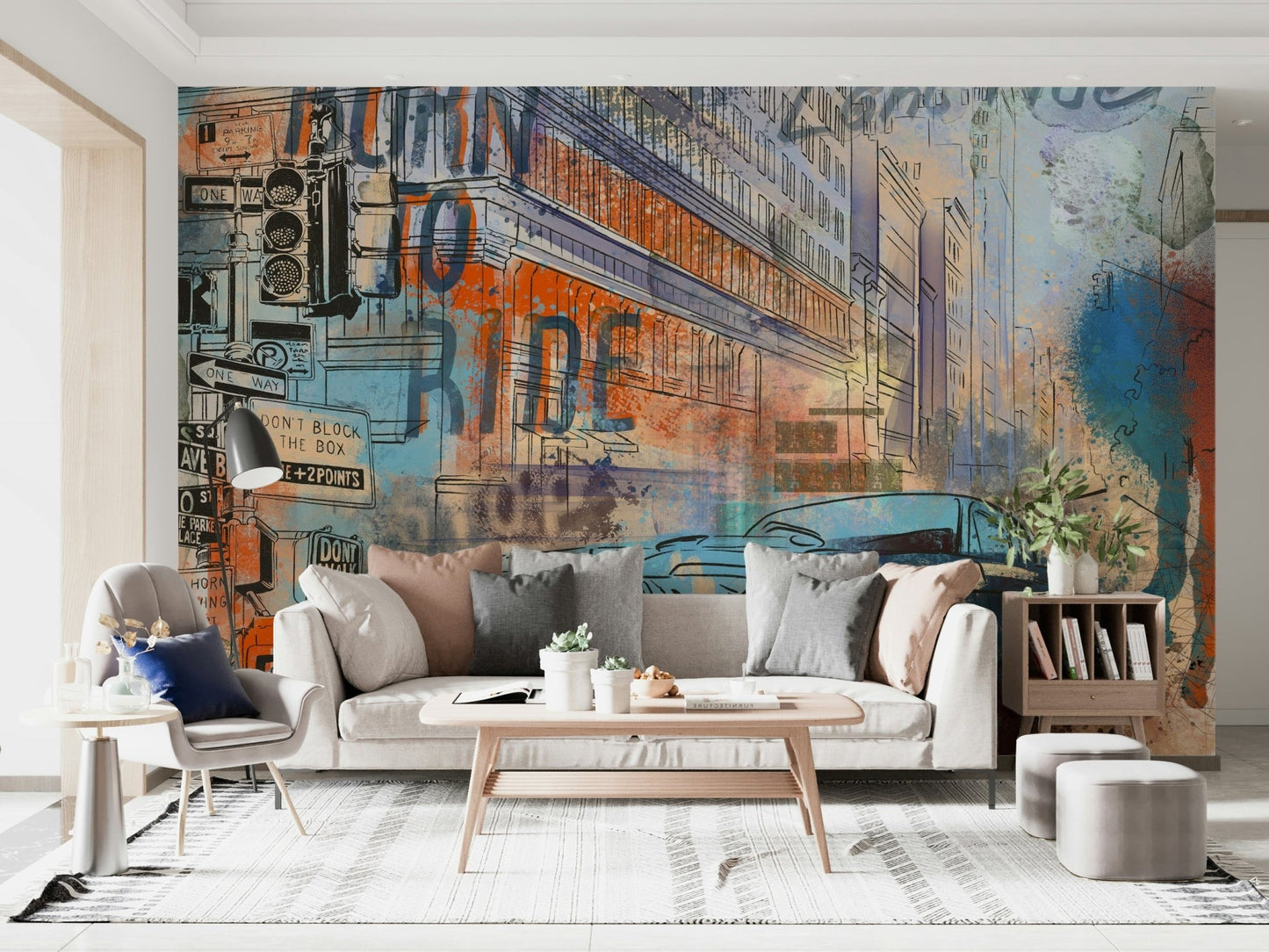 Roadside Echoes Wall Mural - Wallanza