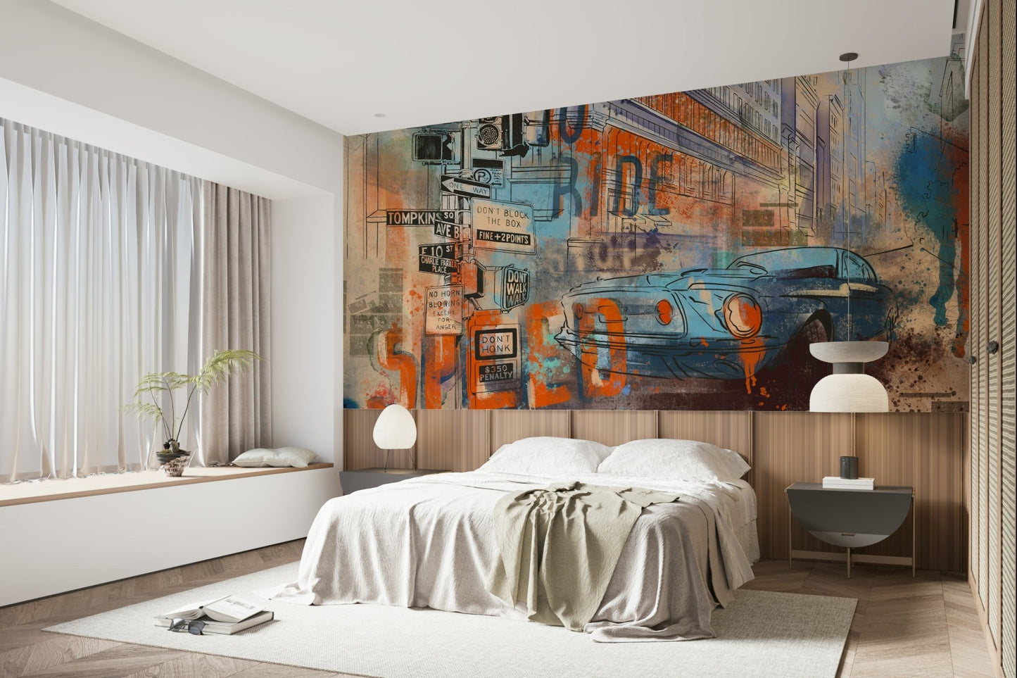 Roadside Echoes Wall Mural - Wallanza