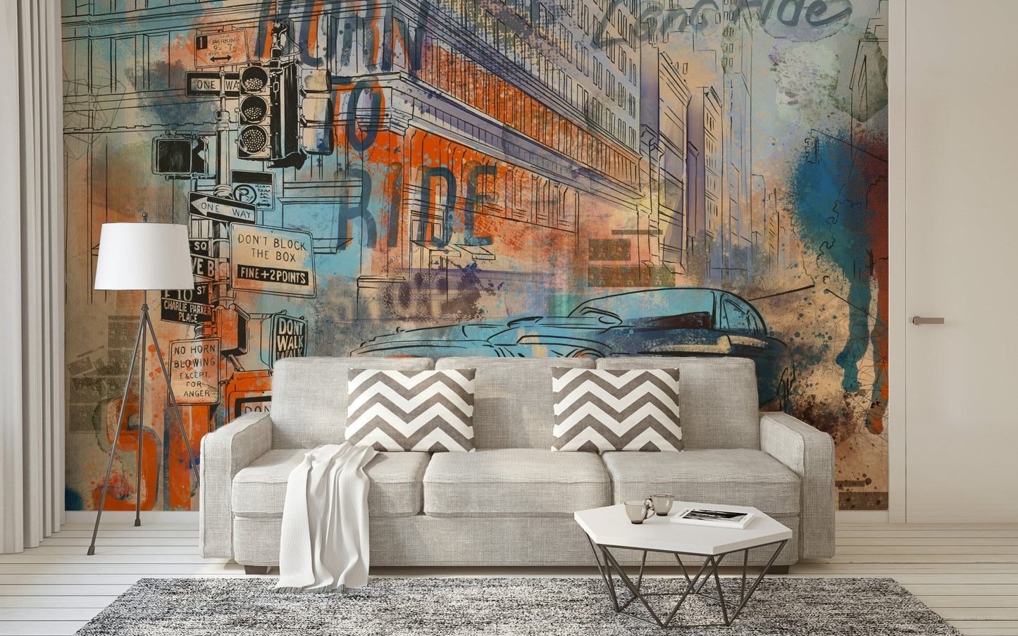 Roadside Echoes Wall Mural - Wallanza