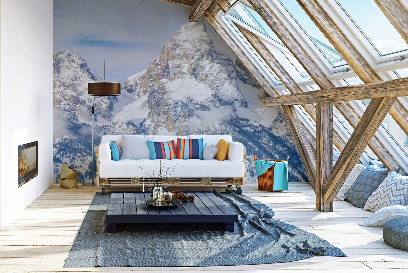 Rocky Summit Panorama Wallpaper Mural - Wallanza