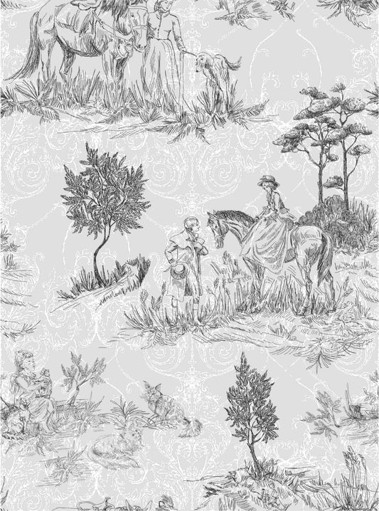 Rococo Inspired Pastoral Wall mural