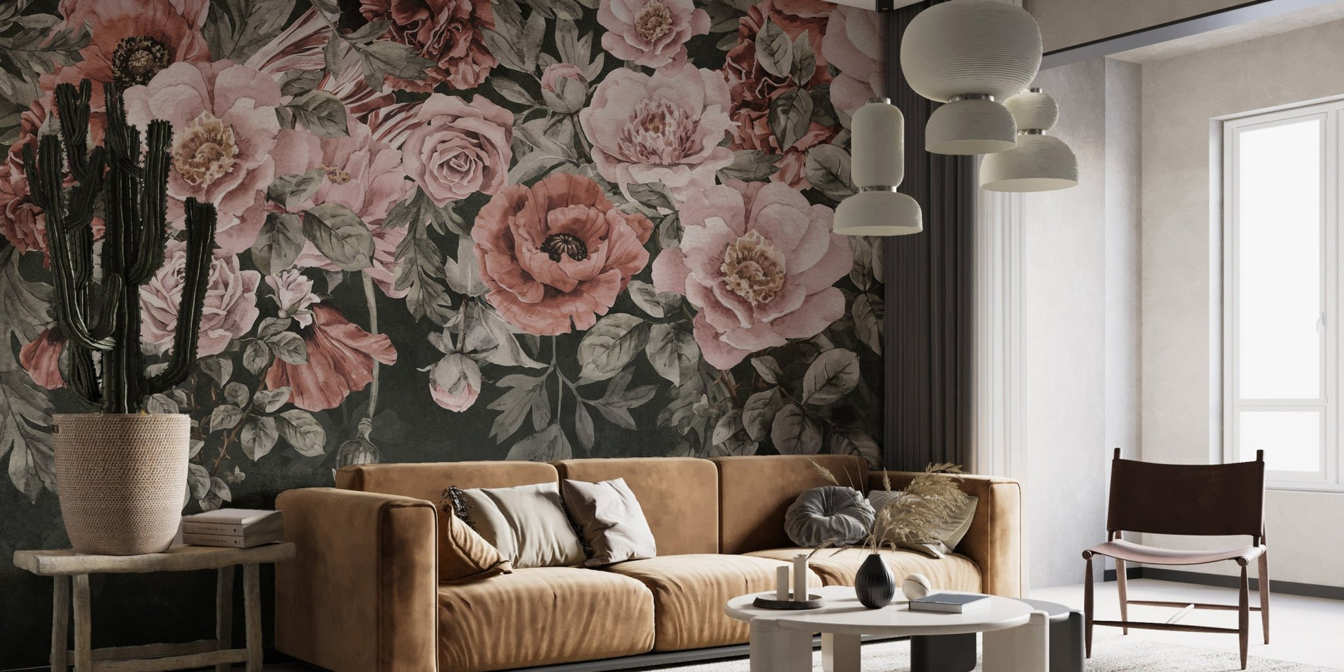 Romantic Blossoms Wall Mural - Wallanza