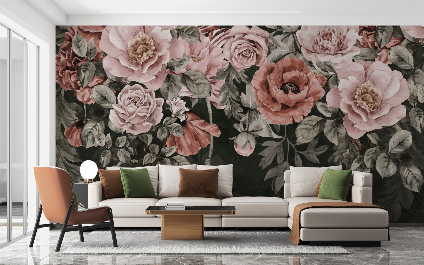 Romantic Blossoms Wall Mural - Wallanza