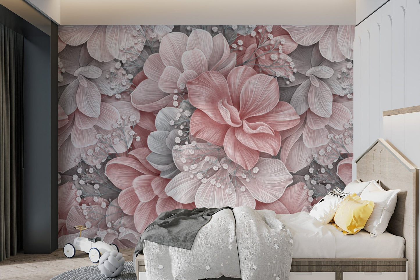 Romantic Blush Floral Wallpaper - Wallanza