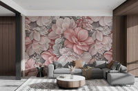 Romantic Blush Floral Wallpaper - Wallanza