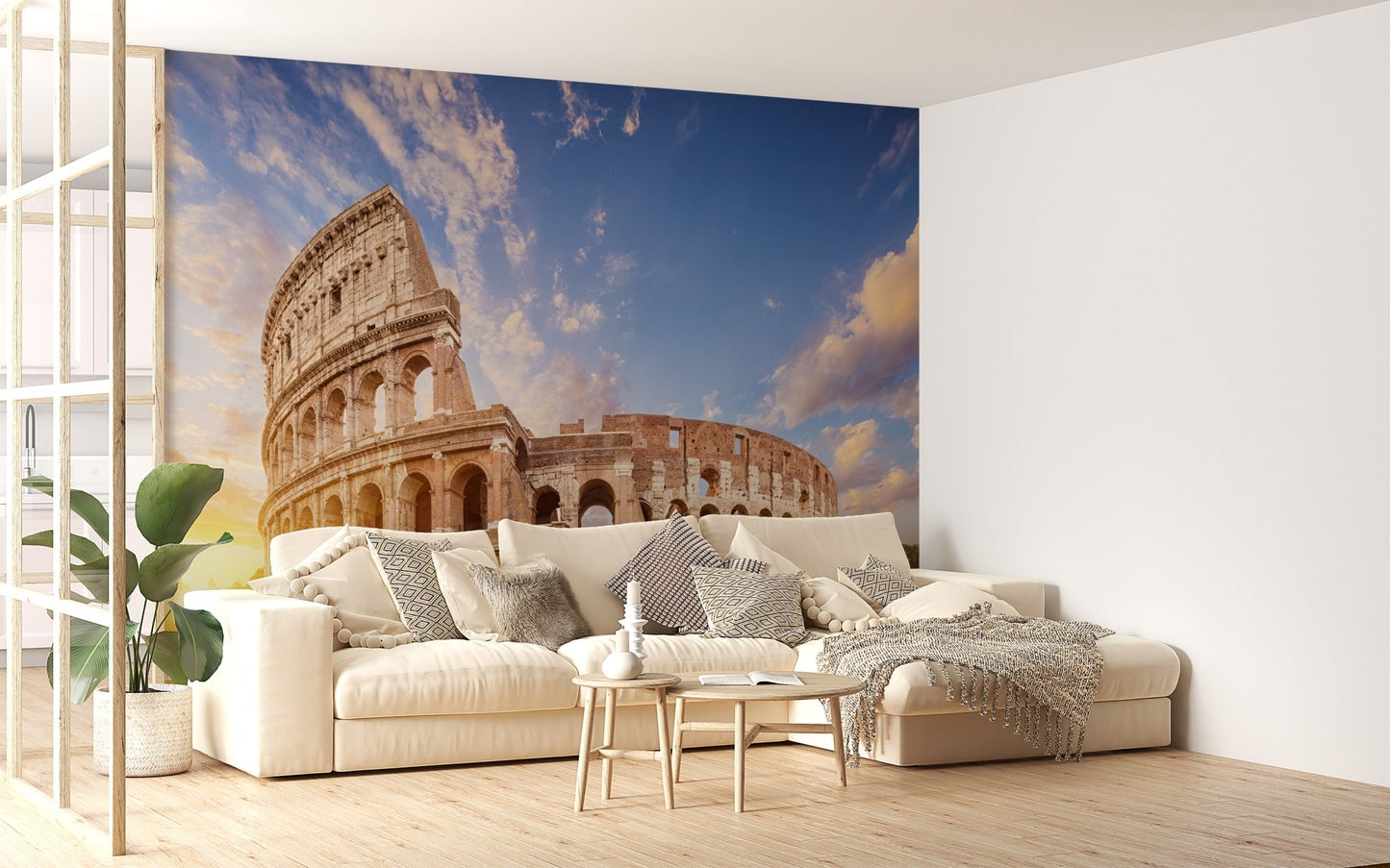 Elegant Rome Ruins Wall Mural with Ancient Charm
