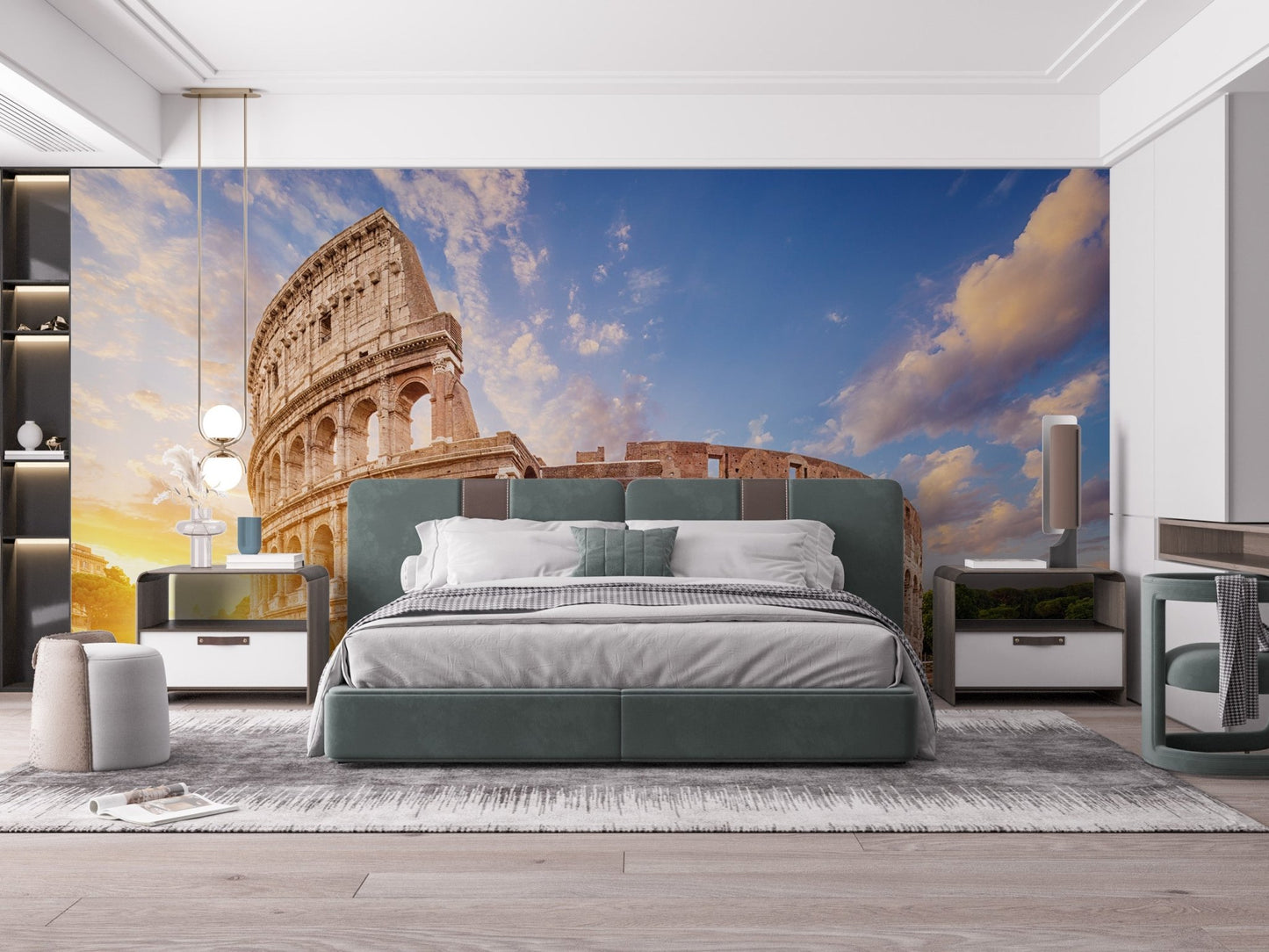 Peel and Stick Rome Ruins Wall Mural Design
