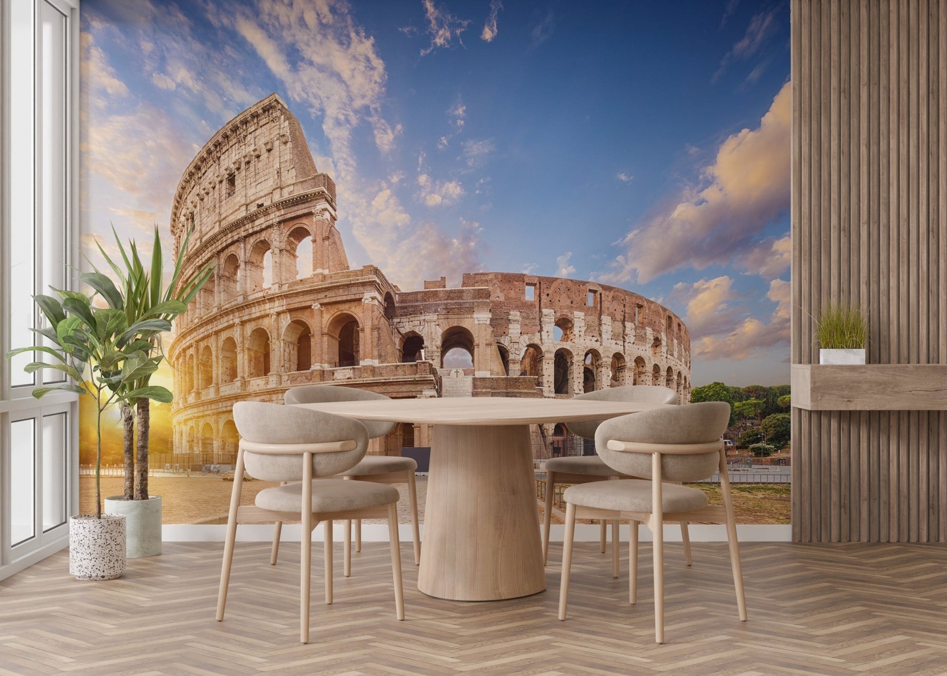 Classical Rome Ruins Mural for Home Interiors
