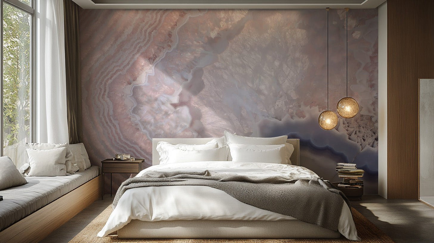 Rose Quartz Wall Mural - Wallanza