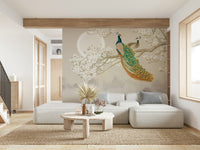 Royal Peacock Wall Mural - Wallanza