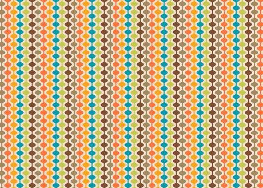 Mid Century Modern Atomic Geometric Retro Wallpaper