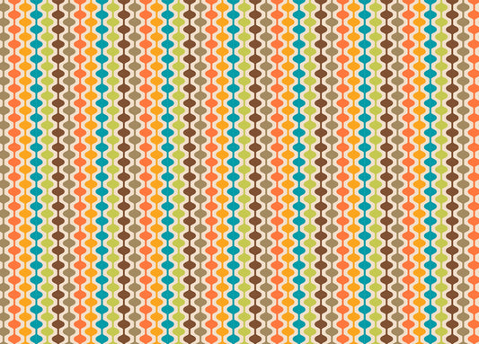 Mid Century Modern Atomic Geometric Retro Wallpaper