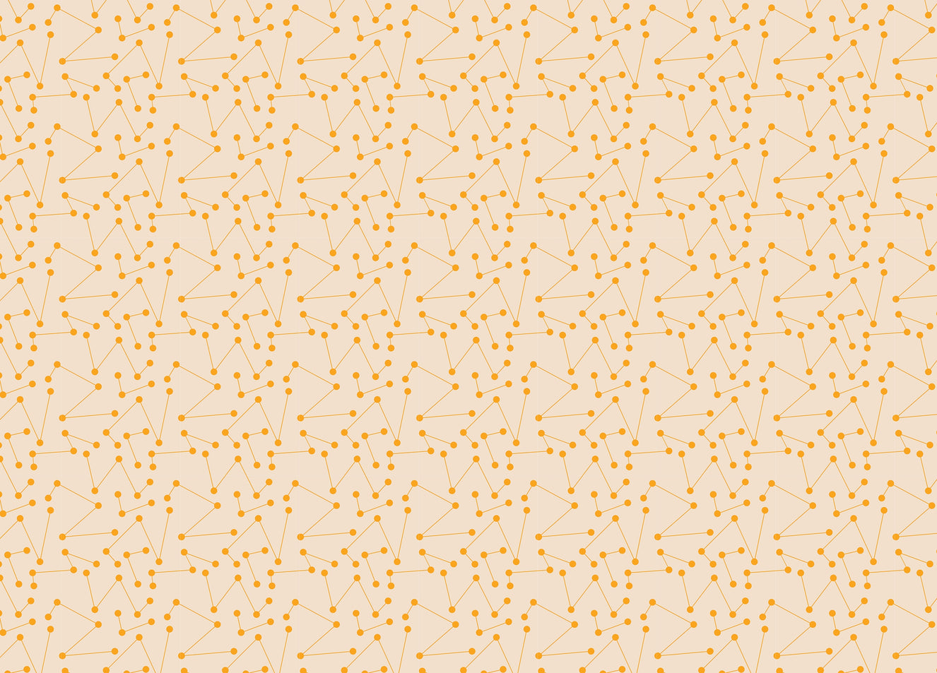 Orange Color Shooting Star Geometric Wallpaper