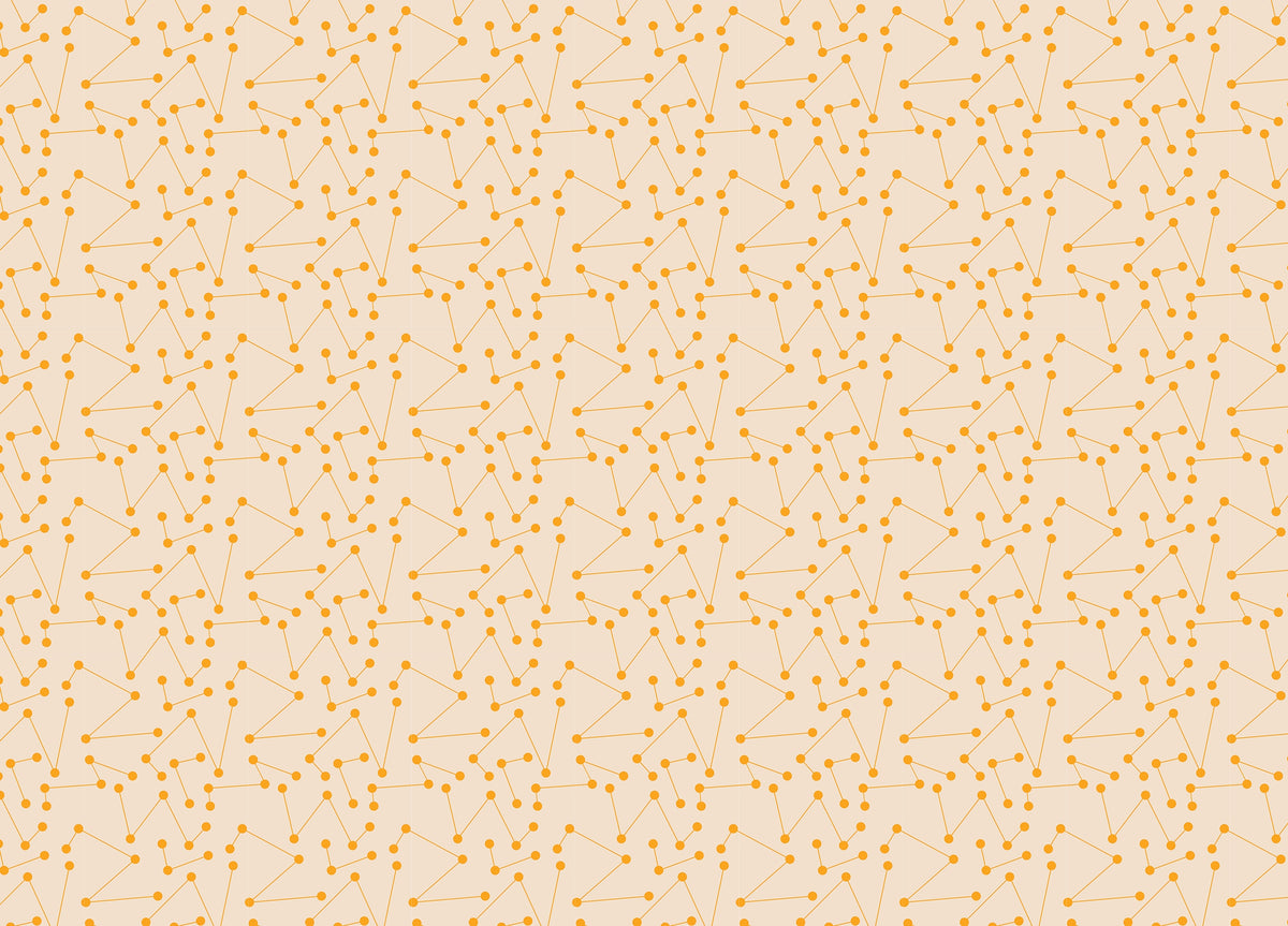 Orange Color Shooting Star Geometric Wallpaper in your room