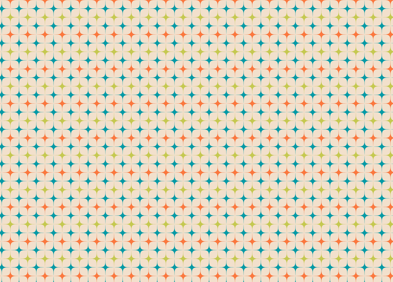 Aesthetic Modern Seamless Pattern Vintage Wallpaper