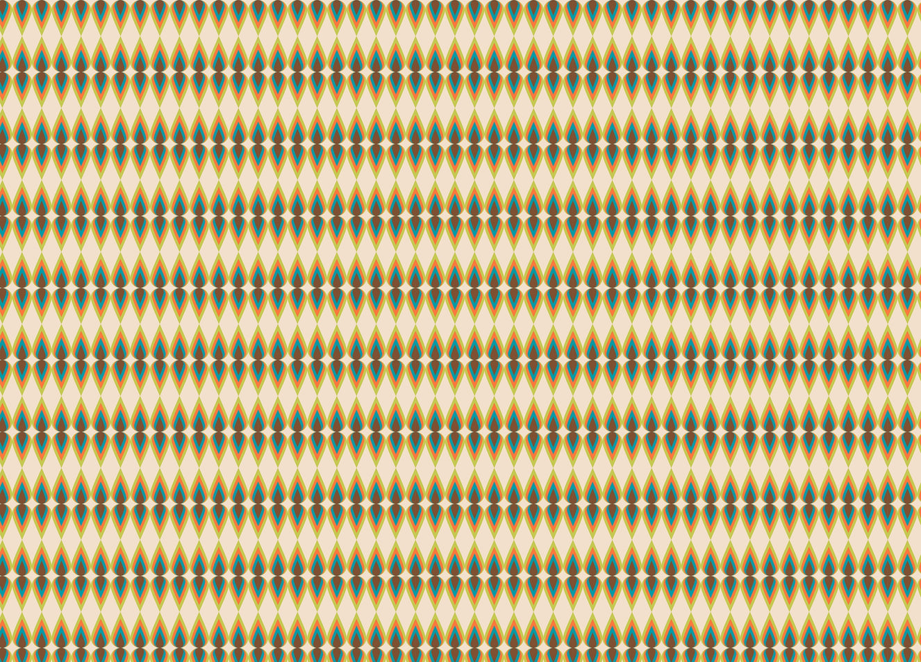 Retro Rainbow Stripes Pattern Illustration Old Wallpaper