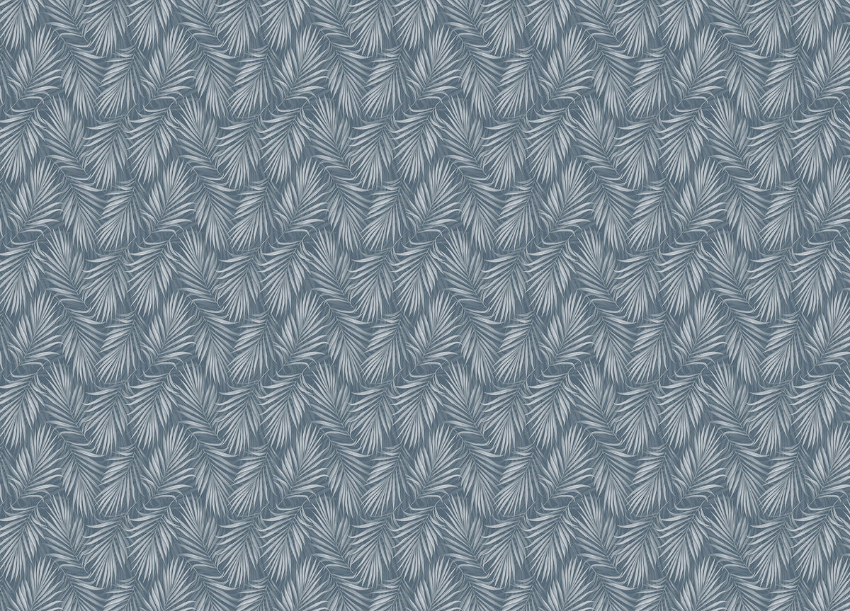 Tropical Exotic Palm Leaves Vintage Illustration Wallpaper