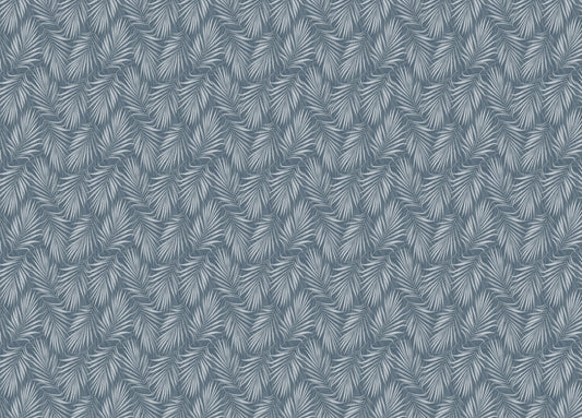 Tropical Exotic Palm Leaves Vintage Illustration Wallpaper