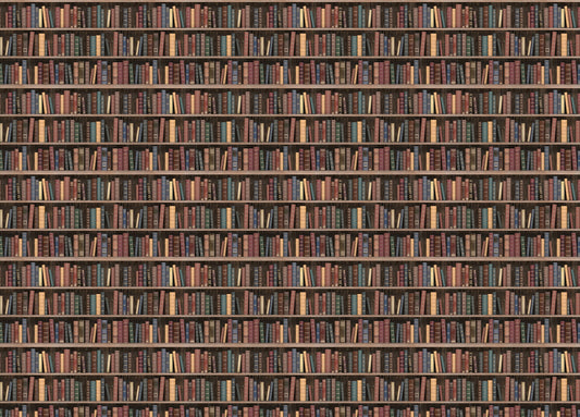Seamless Books Old Vintage Wooden Shelf Wallpaper