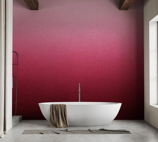 Ruby radiance interior wall mural in red gradient color finish.