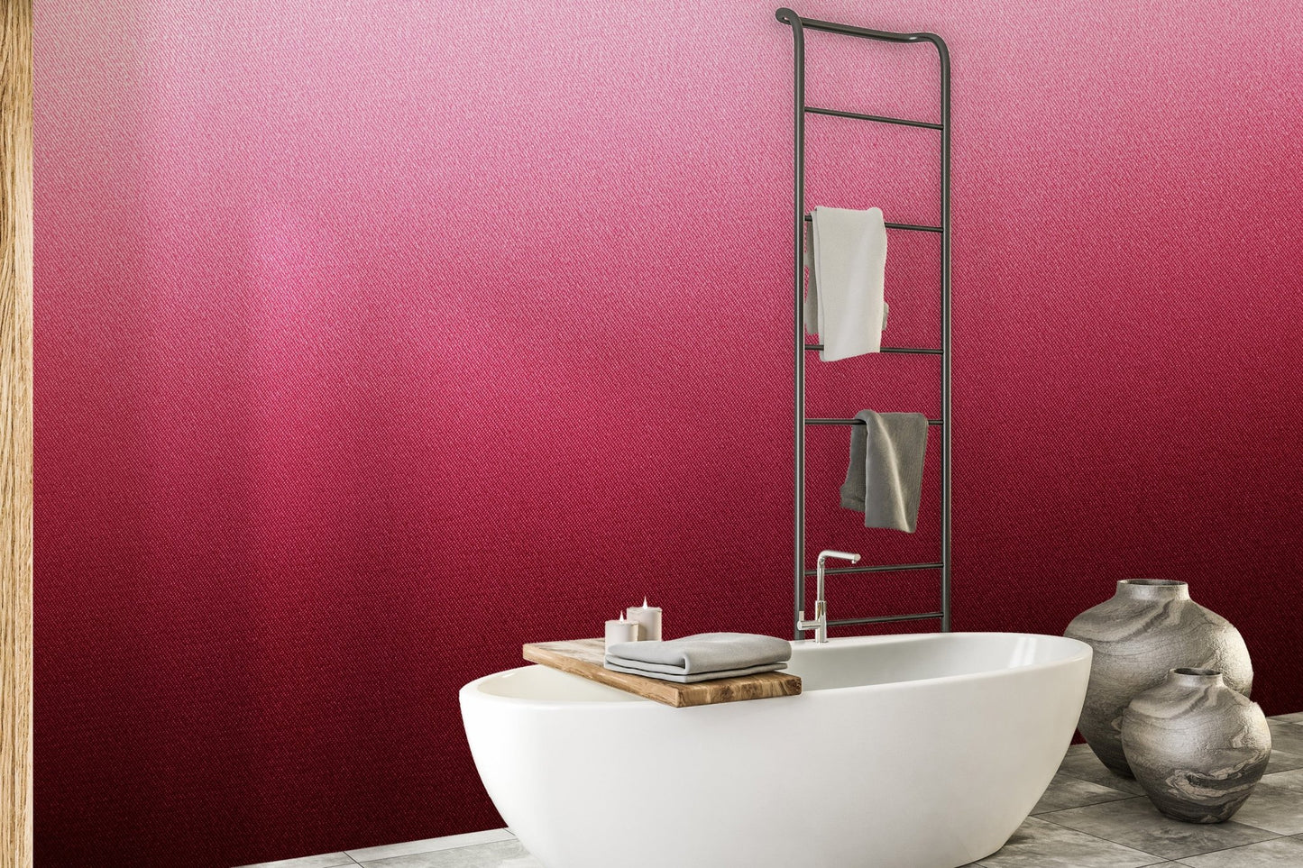 Artistic ruby wall mural for chic spaces
