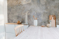 Chic cement wall mural for modern spaces
