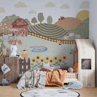 Rustic Farmhouse Barn Wallpaper - Wallanza