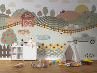 Rustic Farmhouse Barn Wallpaper - Wallanza