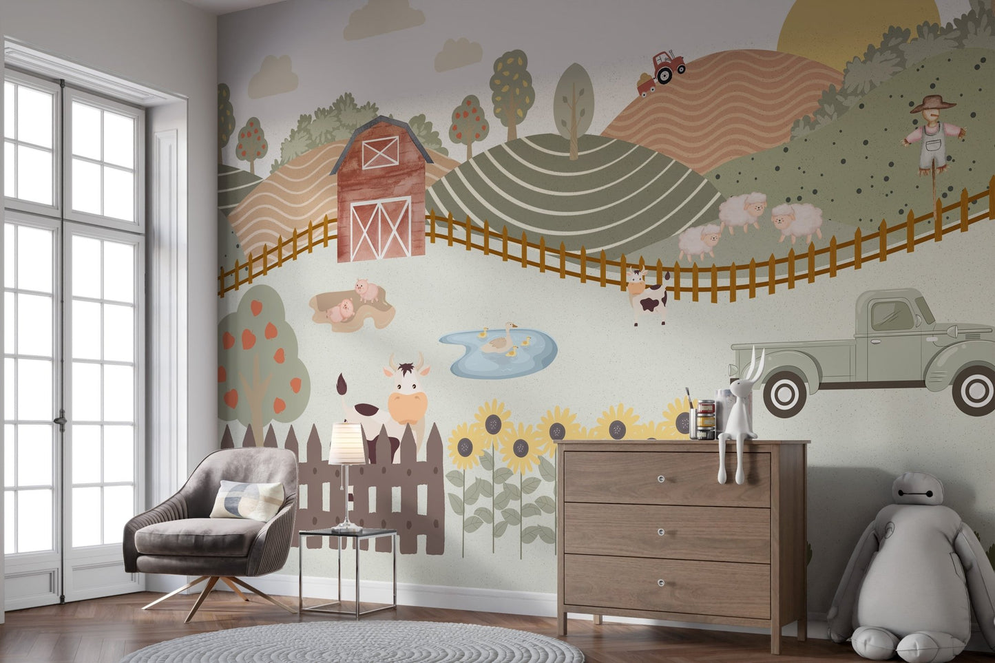 Rustic Farmhouse Barn Wallpaper - Wallanza