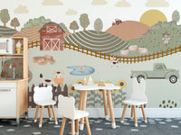 Rustic Farmhouse Barn Wallpaper - Wallanza