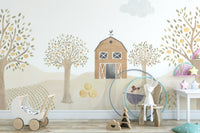 Rustic Farmhouse Kids Wall Mural - Wallanza